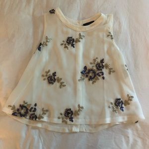 ASTR floral sequin top